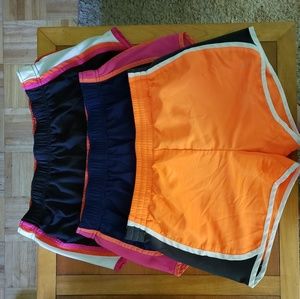 3 pairs of size Medium running shorts